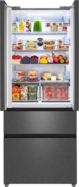 Отдельностоящий холодильник Weissgauff WFD 450 Built-in Inverter NoFrost Dark Inox (preview 4)