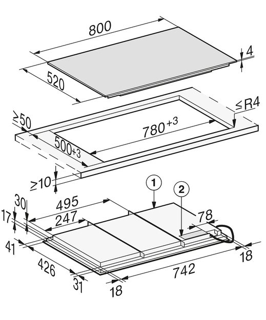 Варочная панель Miele KM 7878-1 FL Diamond (фото 4) Варочная панель Miele KM 7878-1 FL Diamond (preview 4)