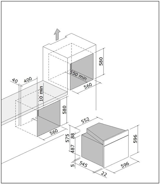 Духовой шкаф Barazza 1FVLTNM черное стекло (фото 11) Духовой шкаф Barazza 1FVLTNM черное стекло (preview 11)