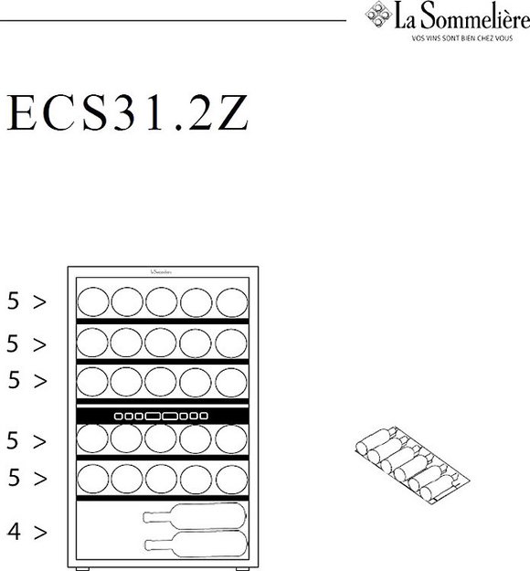 Винный шкаф La Sommeliere ECS31.2Z (фото 11) Винный шкаф La Sommeliere ECS31.2Z (preview 11)
