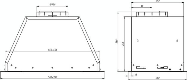 Встраиваемая вытяжка Franke VERA 72 BG (preview 11)