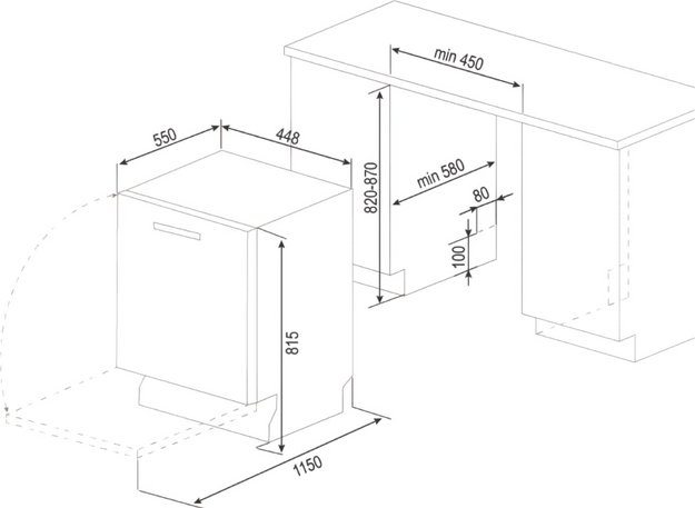Встраиваемая посудомоечная машина Zigmund Shtain DW 310.4 (preview 6)