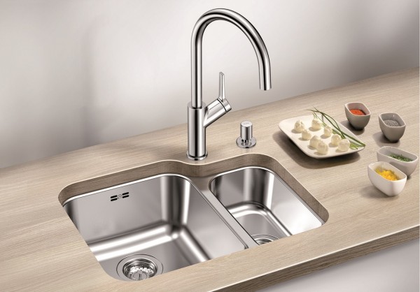 Мойка Blanco SUPRA 340/180-U клапан-автомат, чаша справа полированная нержавеющая сталь (фото 2) Мойка Blanco SUPRA 340/180-U клапан-автомат, чаша справа полированная нержавеющая сталь (preview 2)