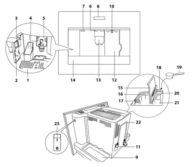 Встраиваемая кофемашина Lofra DolceVita 60 YBRR66T BRONZE (preview 6)