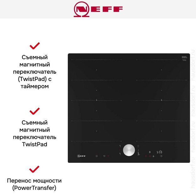 Индукционная варочная панель Neff T66PTX4L0 (preview 8)