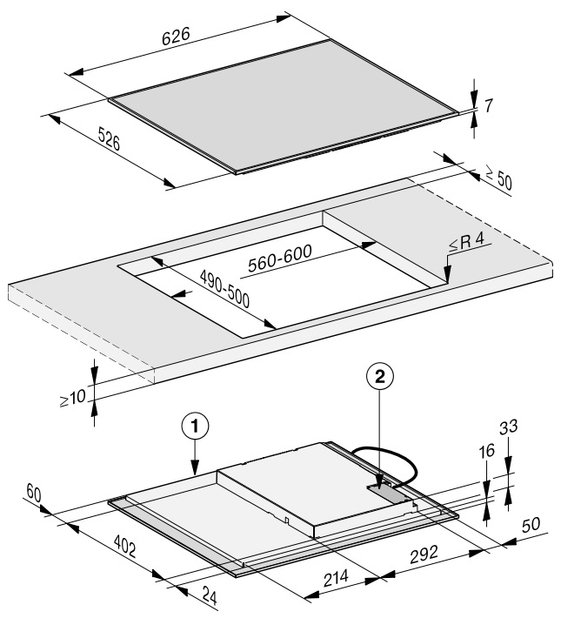 Индукционная варочная панель Miele KM 7361 FR (preview 4)