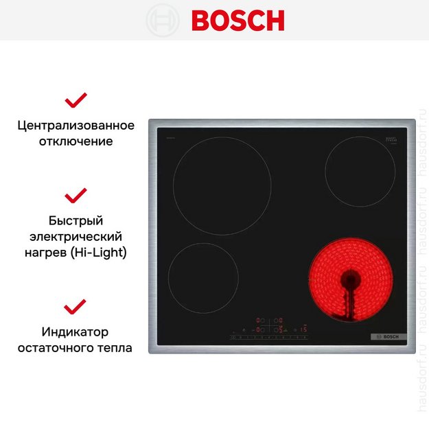 Электрическая варочная панель Bosch PKE645FP2E (preview 4)