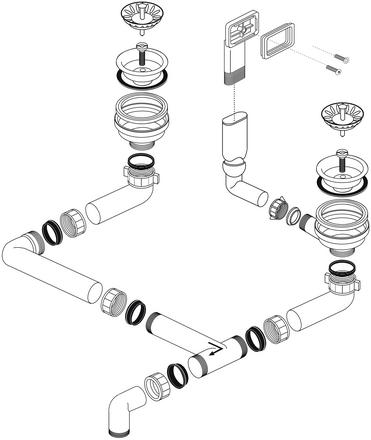 Сифон для кухонной мойки Blanco 214301 (preview 2)