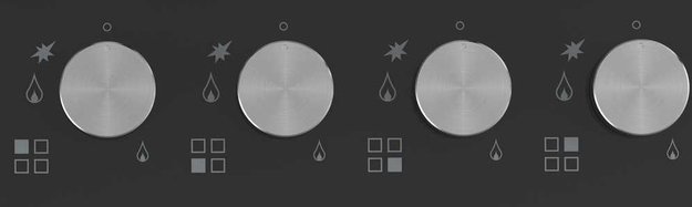 Газовая стеклянная варочная панель Korting HGG 6825 CTN (фото 3) Газовая стеклянная варочная панель Korting HGG 6825 CTN (preview 3)