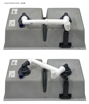 Мойка BLANCO SUBLINE 350/350-U Silgranit антрацит (preview 6)