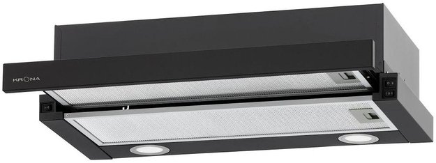 Встраиваемая вытяжка Krona KAMILLA T 600 BLACK (2 мотора) (preview 1)
