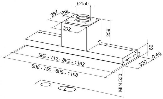 Вытяжка Faber IN-NOVA PREMIUM BK M A90 (фото 2) Вытяжка Faber IN-NOVA PREMIUM BK M A90 (preview 2)