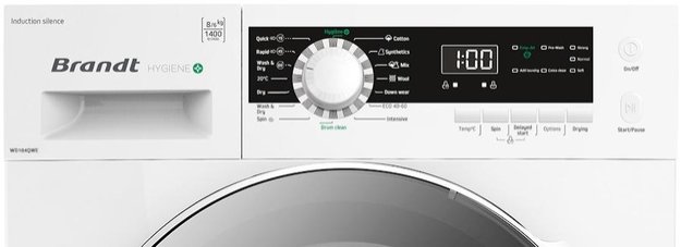 Стирально-сушильная машина Brandt WD184QWE (preview 2)