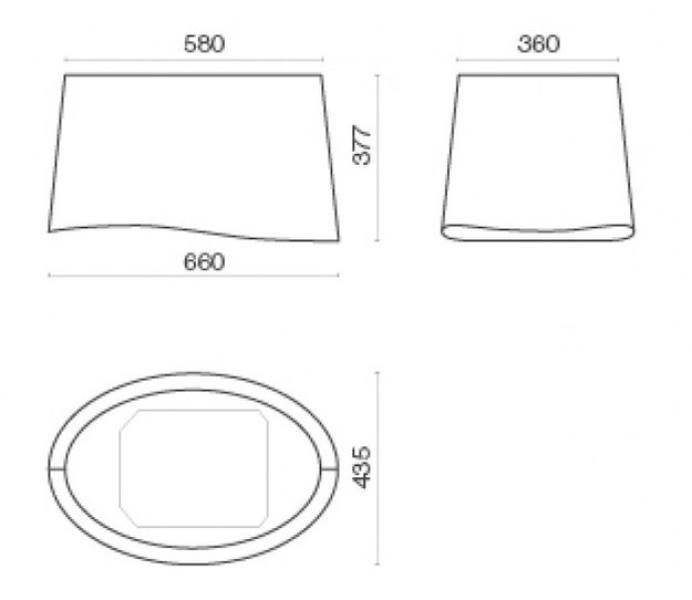 Вытяжка Falmec Mare isola 66 (450) (с системой E.ion) ECP black (preview 3)