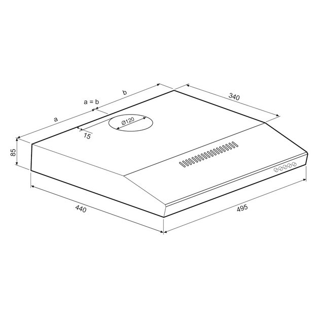 Встраиваемая вытяжка KRONA JILLIAN 500 black PB (preview 13)