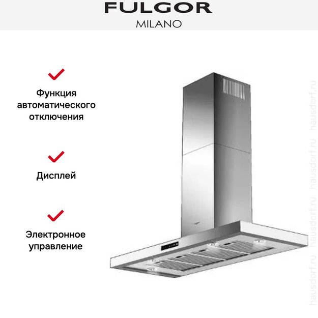 Вытяжка Fulgor Milano CHD 12003 TC X (фото 3) Вытяжка Fulgor Milano CHD 12003 TC X (preview 3)