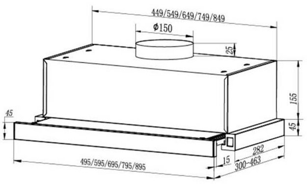 Вытяжка Faber AMPIRA XS 90 (preview 10)