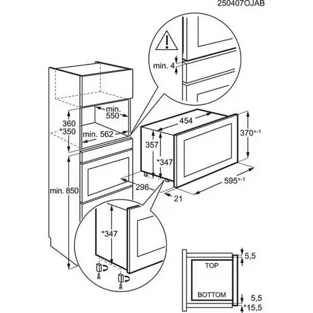 Встраиваемая микроволновая печь AEG NMB6S171SB (preview 6)