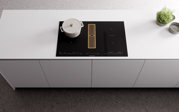 Варочная панель с вытяжкой Kuppersbusch KMI 8590.0 SR Gold (preview 8)