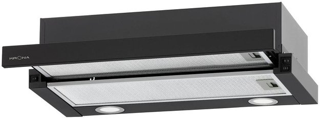 Встраиваемая вытяжка Krona KAMILLA T 600 BLACK (1 мотор) (preview 1)