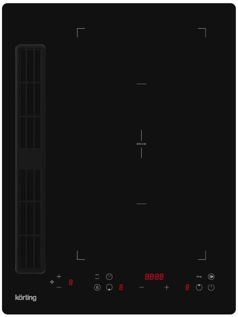 Индукционная варочная панель с интегрированной вытяжкой Korting HIBH 40980 NB (preview 1)