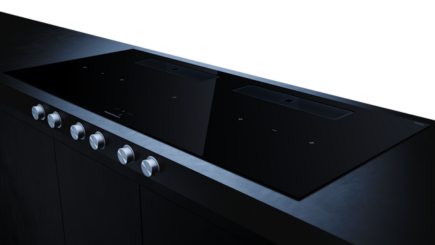 Индукционная варочная поверхность с вытяжкой Kuppersbusch KMI 12850.0 SR-E Black Chrome (preview 3)