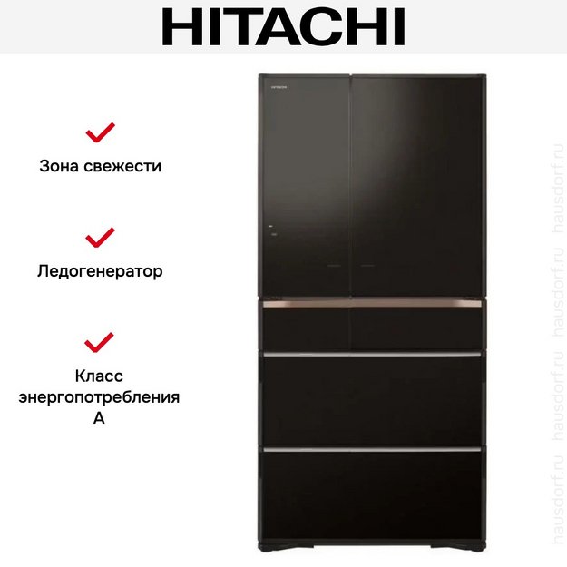 Холодильник Hitachi R-ZXC740WH-XK (preview 7)
