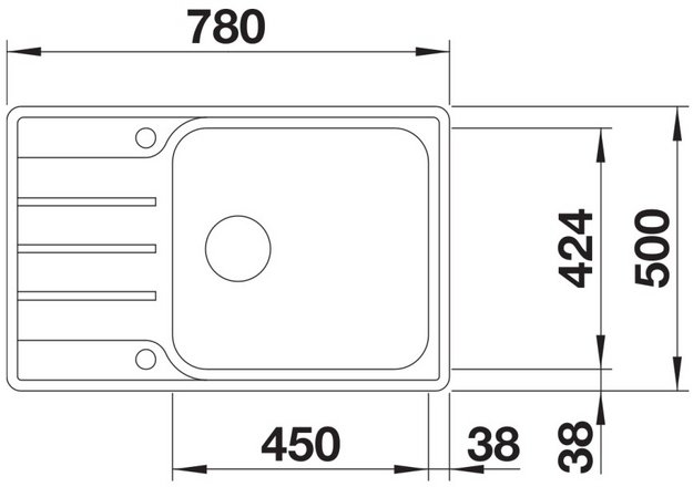 Мойка BLANCO LEMIS XL 6 S-IF Compact нержавеющая сталь (фото 2) Мойка BLANCO LEMIS XL 6 S-IF Compact нержавеющая сталь (preview 2)