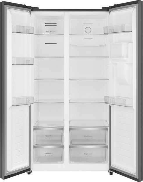 Отдельностоящий холодильник с инвертором и подачей воды Weissgauff WSBS 590 Inverter NoFrost Water Dispenser Grey (preview 2)