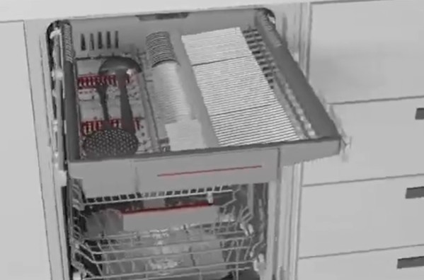 Встраиваемая посудомоечная машина Bosch SPV6YMX11E (video 3)