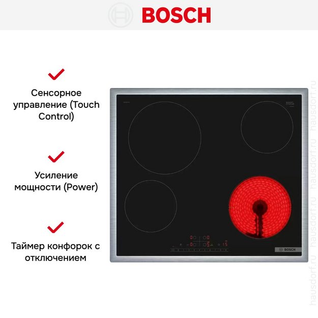 Электрическая варочная панель Bosch PKE645FP2E (preview 5)