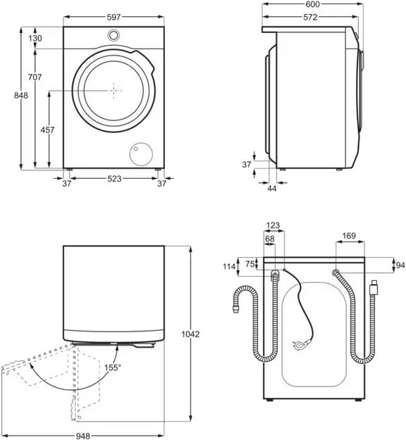 Стиральная машина Electrolux EW8FN148B (фото 6) Стиральная машина Electrolux EW8FN148B (preview 6)