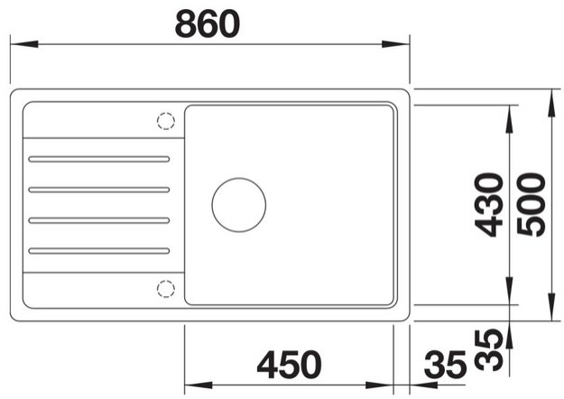 Мойка BLANCO LEGRA XL 6 S Silgranit черный (фото 4) Мойка BLANCO LEGRA XL 6 S Silgranit черный (preview 4)