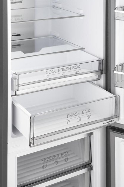 Отдельностоящий холодильник с инвертором Weissgauff WRK 2000 Total NoFrost Inverter Bru Steel Glass (preview 8)