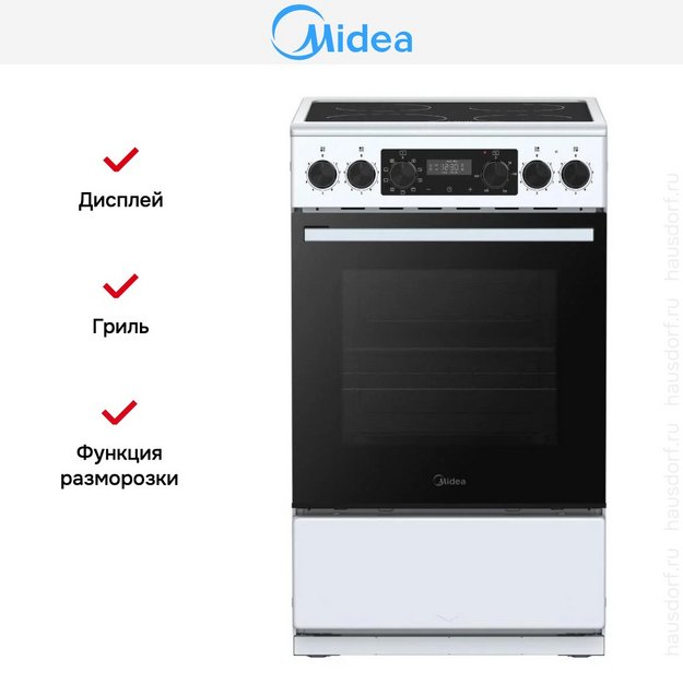 Электрическая плита Midea MFO-D4E20T9E(WH) (preview 2)