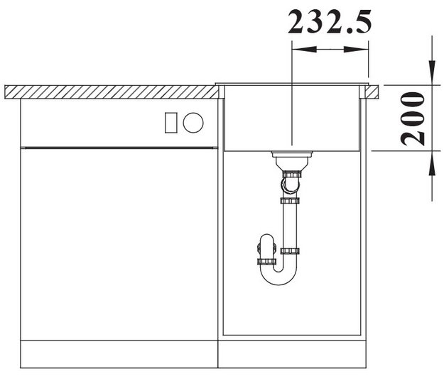 Мойка BLANCO NAYA 45 Silgranit темная скала (фото 5) Мойка BLANCO NAYA 45 Silgranit темная скала (preview 5)