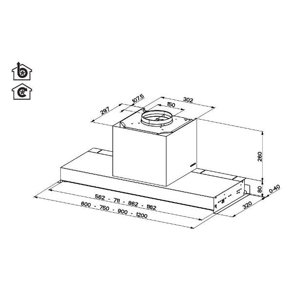 Вытяжка Faber IN-NOVA ZERO DRIP PLUS A90 (preview 8)
