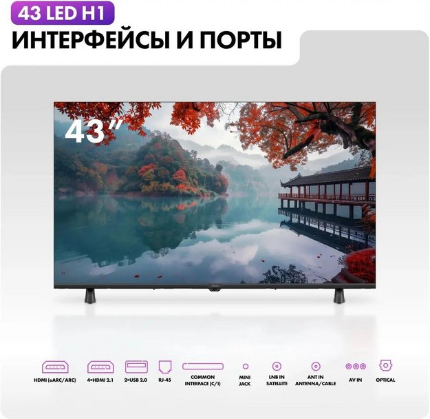 Телевизор Haier 43 LED H1 (фото 10) Телевизор Haier 43 LED H1 (preview 10)