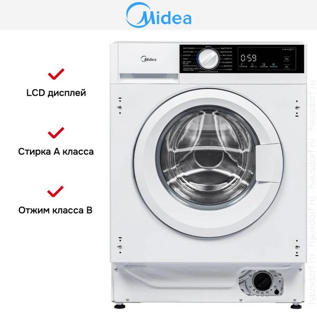 Встраиваемая стиральная машина Midea MFA06W80B/W (preview 9)