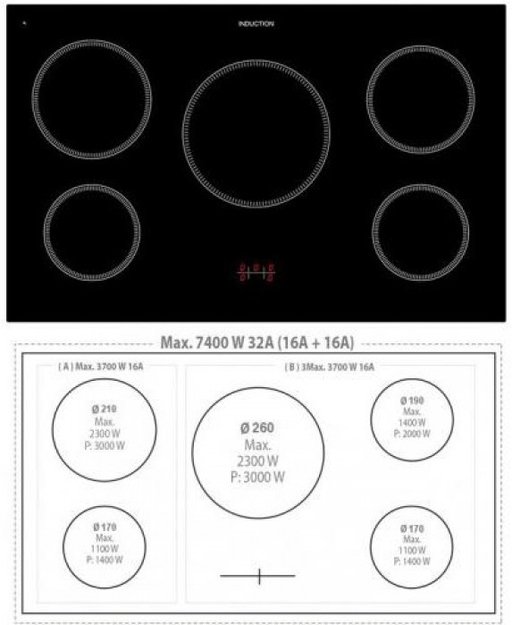 Варочный центр Lofra RLVD96MFTE/5I Br (фото 3) Варочный центр Lofra RLVD96MFTE/5I Br (preview 3)