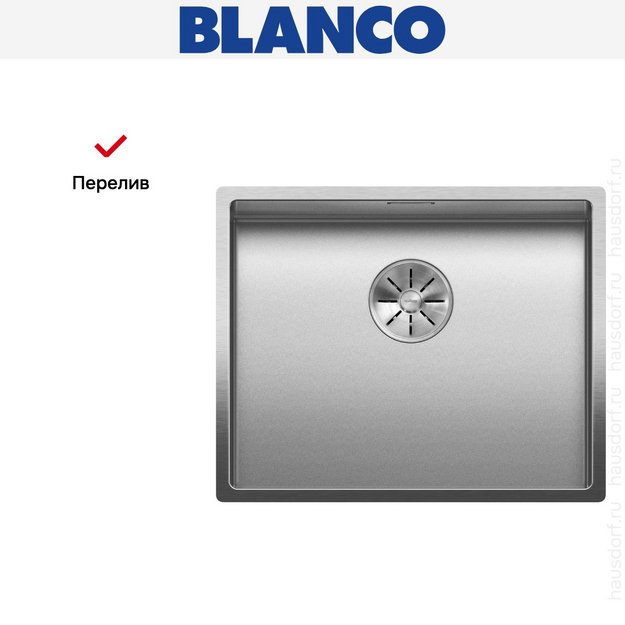 Мойка BLANCO CLARON 500-U нержавеющая сталь Durinox (фото 7) Мойка BLANCO CLARON 500-U нержавеющая сталь Durinox (preview 7)