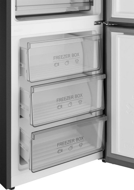 Отдельностоящий холодильник с инвертором Weissgauff WRK 185 Total NoFrost Inverter Black Glass (preview 9)