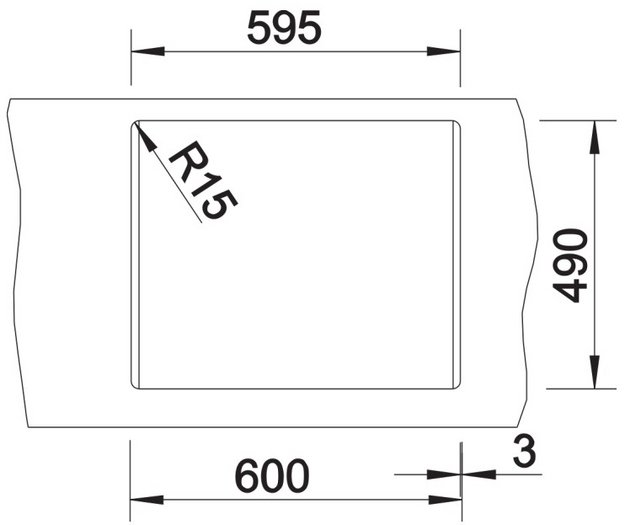 Мойка BLANCO DALAGO 6 Silgranit черный, клапан-автомат (preview 4)