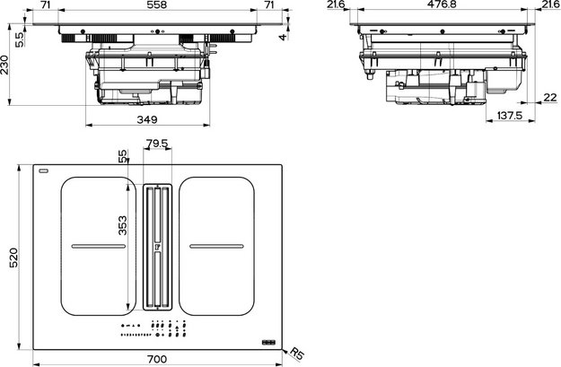 Варочная панель со встроенной вытяжкой Franke FSM 7081 HI (preview 6)