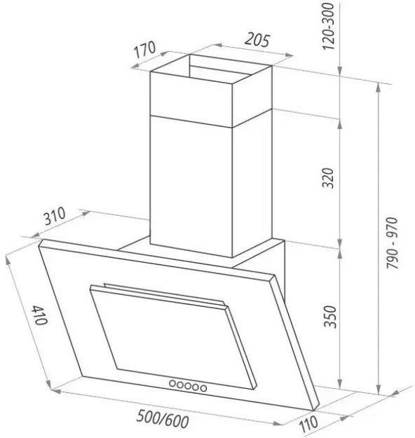 Кухонная вытяжка MAUNFELD Tower C 50 белый (фото 11) Кухонная вытяжка MAUNFELD Tower C 50 белый (preview 11)