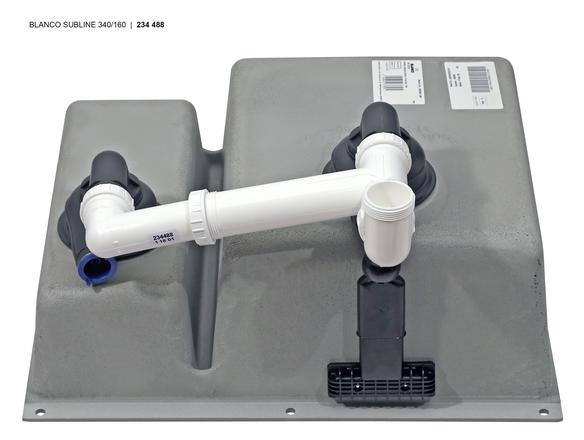 Мойка Blanco SUBLINE 340/160-U черный клапан-автомат InFino 525986 (preview 3)