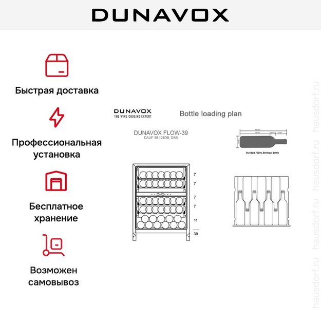 Встраиваемый винный шкаф Dunavox DAUF-39.121DC (preview 5)