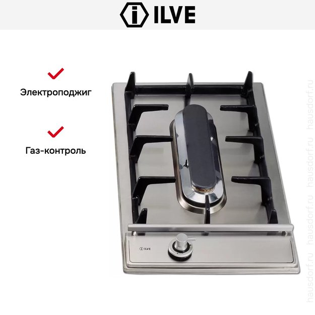 Варио-прибор (ДОМИНО) Ilve H30PV Stainless-Steel (ручки латунь) (фото 2) Варио-прибор (ДОМИНО) Ilve H30PV Stainless-Steel (ручки латунь) (preview 2)