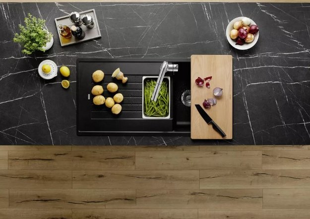 Мойка BLANCO ZIA 6 S Silgranit черный (preview 3)