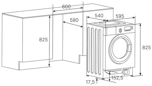 Встраиваемая стиральная машина Kuppersbusch W 6508.1 V (preview 7)